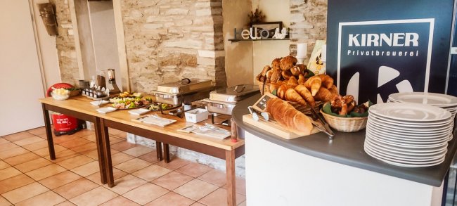 Leckeres Frühstücksbuffet