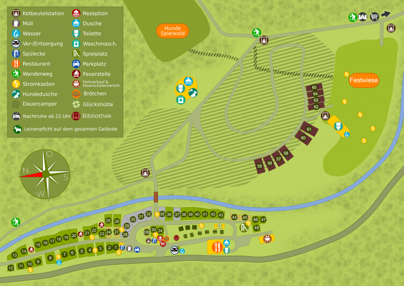Platzplan - Campingplatz Haumühle