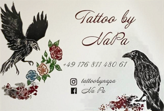 Visitenkarte Tattoo Natalie