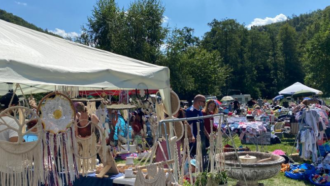Flohmarkt für Jedermann auf dem Campingplatz Haumühle