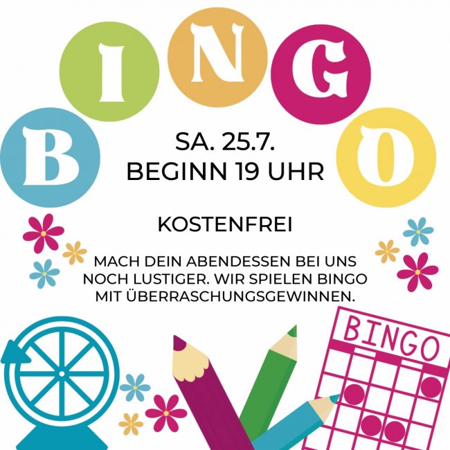 Bingo Abend gratis für alle mit tollen Gewinnen auf dem Campingplatz Haumühle in Simmertal im Hunsrück