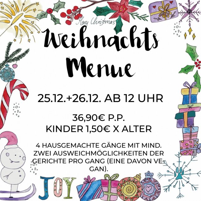 Weihnachtsmenu Weihnachten Simmertal Campingplatz 